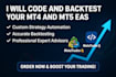 code and backtest your mt4, and mt5 eas