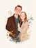 draw a beautiful couple portrait