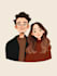 draw faceless couple illustration couples portrait