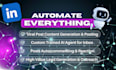 automate your linkedin with n8n make ai agents
