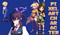 do 2d 8bit 16bit 32bit pixel art character animation sprites lofi loop gifs