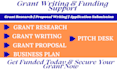 do grant research, grant writing, grant proposal, grant application submission