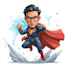 make premium superhero caricature character