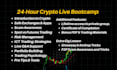 teach complete beginner crypto trading course within 24hr