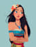 do cute  cartoon portrait
