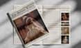 design a creative vintage or modern newspaper layout