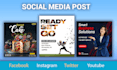 create stunning and professional social media post designs