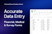 perform high accuracy financial data entry and document formatting