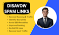 remove bad backlinks and disavow file