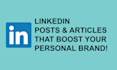 optimize linkedin profile and write posts articles
