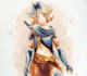 create fantasy watercolor characters and illustrations