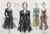 create a professional commercial fashion sketch