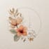do a custom botanical logo with flowers, leaves, and vines