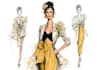 create a fashion design art, illustrations