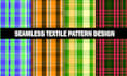 design seamless plaid pattern and tartan fabric textures