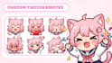 create cute chibi twitch emotes, sub badges, and discord emotes