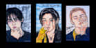 create handmade portraits using markers