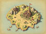 do map illustration, fantasy map drawing, isometric map design, vector map art