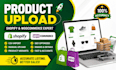 do shopify product upload, woocommerce listing and CSV import