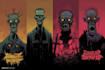 illustrate the undead zombie art in various styles