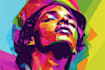draw a professional pop art portrait