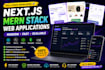 build full stack react next js node js websites