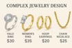 design casting ready 3d jewelry cad for printing and casting