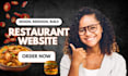 restaurant website design on squarespace wix and wordpress restaurant menu