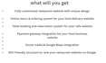 design resturent website food delivery website cafe website food