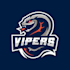 make a powerful snake mascot logo for strong visual impact