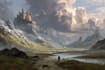 do fantasy background and landscape