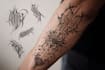 design unique handdrawn persian arabic calligraphy tattoo