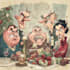 draw christmas cartoon caricature