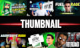design custom clickbait and attractive thumbnail