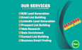 do b2b lead generation, email list building and prospect research