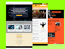 design responsive wordpress landing page, one page website, homepage design