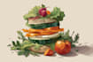 draw any food illustration