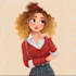 do cute disney cartoon portrait