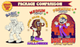 draw custom retro cartoon illustration