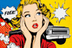 draw pop art portrait in roy lichtenstein style