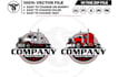 design high quality classic truck trailer logo