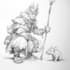 sketch fantasy character concept art