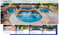 design swimming pool website pool construction website