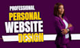 design personal website, portfolio website, business website
