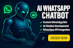build whatsapp chatbot, ai chatbot and whatsapp api bot automation
