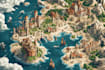 fantasy map design map illustration fantasy map