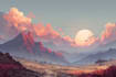 design surreal fantasy landscape artwork