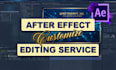 edit your after effects templates to customise video