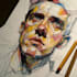 draw illustration expressionism portrait, abstract art