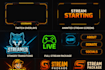 boosterize twitch overlay, stream overlay, animated overlay, and stream package